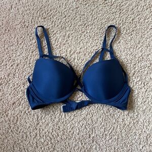 Victoria’s Secret Push Up Bra 32b Navy Blue